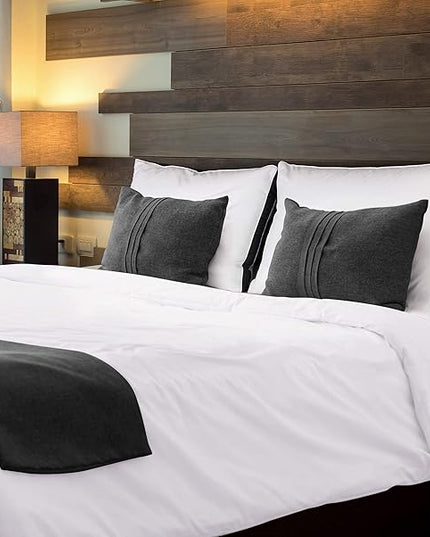 Utopia Bedding Bed Pillows for Sleeping King Size (Black), Set of 2, Cooling Hotel Quality, Gusseted Pillow for Back, Stomach or Side Sleepers - LeafyLoom