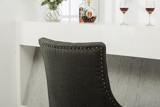 NicBex Haerin-SD-00157-LWJ Dining Chairs, 24"x22"x39", Black - LeafyLoom