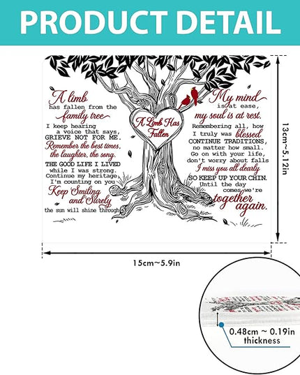 Memorial Gifts for Loss of Mom, Mother, Father, Dad, Husband Loved Ones | in Loving Memory of Loved One Gifts| Sympathy Gifts for Loss | Bereavement Gift Idea | Memory Night Light | Cardinal - LeafyLoom