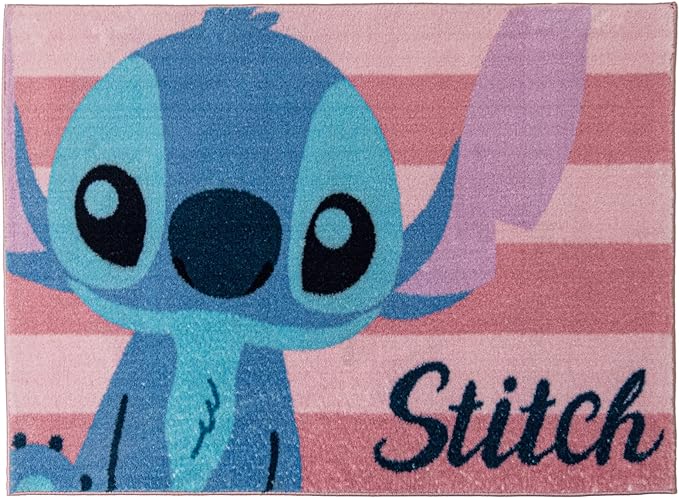 Gertmenian Disney Lilo & Stitch Area Rug for Children & Teens | Kids Home Decor for Girls & Boys | 3x5 Small, Pink, 19838 - LeafyLoom