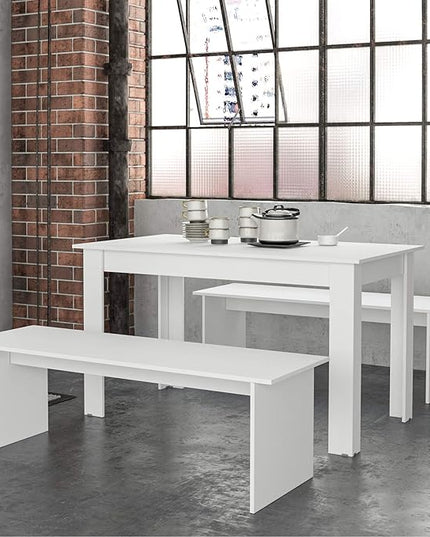 Boahaus Denali Dining Set, 2 benches - LeafyLoom