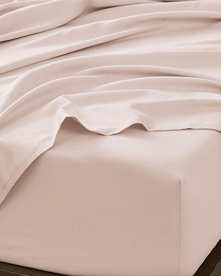 UGG 20928 Alahna Twin XL Bed Sheets and Pillowcases 3-Piece Set Sleep in Luxury Machine Washable Deep Pockets Wrinkle-Resistant Breathable Cozy Comfort Silky Cooling Sheets, Twin XL, Shell - LeafyLoom