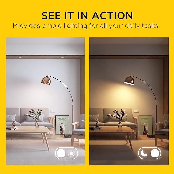 GETINLIGHT 66" Modern Black Metal Arc Floor Lamp with Inner Gold Metal Shade and Black Marble Base, LED Bulb Included, IN-0806-1-BK - LeafyLoom