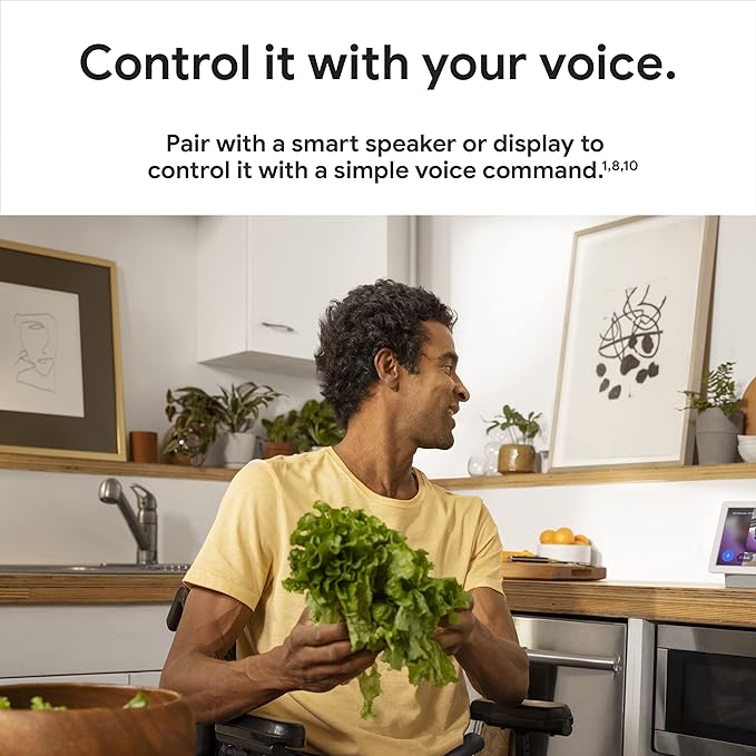 Google indoor Nest Security Cam 1080p (Wired) - 2nd Generation - Snow GoogleLLC