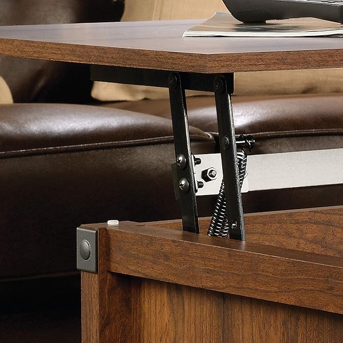 Sauder Carson Forge Lift-Top Coffee Table, Washington Cherry finish - LeafyLoom