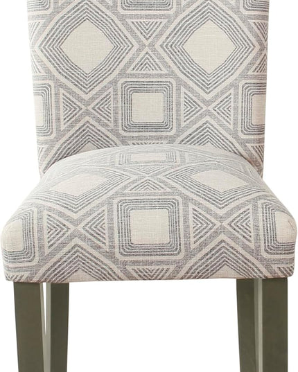HomePop Classic Parsons Dining Chairs, Pack of 2, Charcoal - LeafyLoom