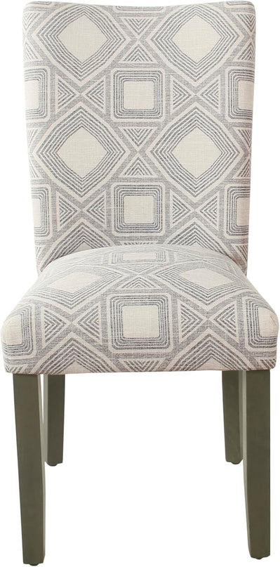 HomePop Classic Parsons Dining Chairs, Pack of 2, Charcoal - LeafyLoom
