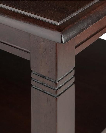 Winsome Nolan 18.03-inch x 37-inch x 21.02-inch Composite Wood Coffee Table, Cappuccino (40237) - LeafyLoom