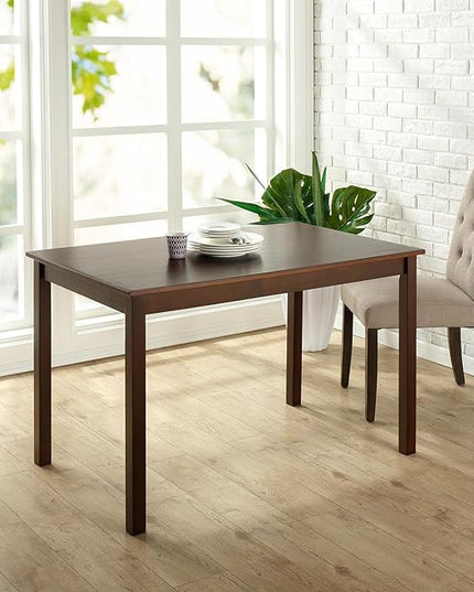 ZINUS Juliet Espresso Wood Dining Table, Table Only, 45 in x 28 in x 29 in - LeafyLoom