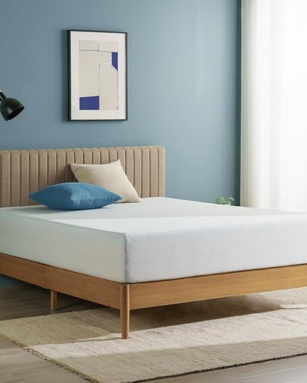 ZINUS 12 Inch Green Tea Cooling Memory Foam Mattress [New Version], Full, Fiberglass free, Medium Firmness, Cooling Gel Foam, Certified Safe Foams & Fabric, Mattress in A Box - LeafyLoom