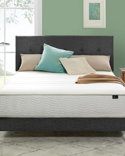 ZINUS 10 Inch Foam and Spring Hybrid Mattress [New Version], Full, Fiberglass free, Medium Firmness, Durable Support, Certified Safe Foams & Fabric, Mattress in A Box - LeafyLoom