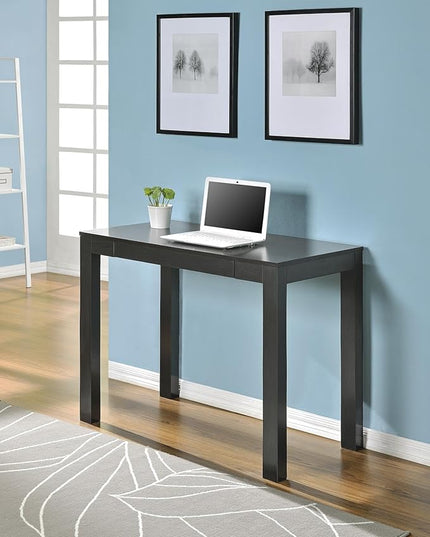 Ameriwood Home Parsons Computer Desk with Drawer, Espresso - LeafyLoom