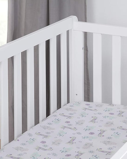 Carter's by DaVinci Colby 4-in-1 Low-Profile Convertible Crib in White, Greenguard Gold Certified - LeafyLoom