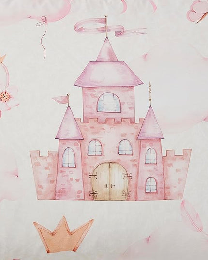 Kids Bedding Set Bed in a Bag for Boys and Girls Toddlers Printed Sheet Set and Comforter, Full, Fairytale Princess - LeafyLoom