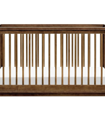 Babyletto Scoot 3-in-1 Convertible Crib with Toddler Bed Conversion Kit in Natural Walnut, Greenguard Gold Certified - LeafyLoom