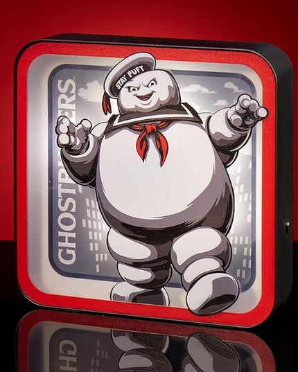 Numskull NS4833 Ghostbusters Stay Puft Acrylic Logo Desk Lamp - LeafyLoom