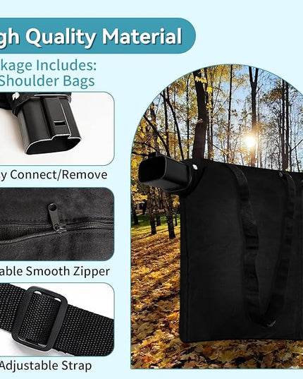 5140125-95 Leaf Blower Vacuum Vac Shoulder Bag Compatible with Black & Decker BV2900 BV3100 12 Amp Vacuum - Leaf Mulcher Bags Leaf Collection Bags Replaces 5140117-99, 2 Pack - LeafyLoom