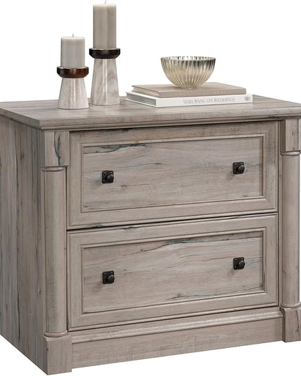 Sauder Palladia Lateral File, L: 36.81" x W: 22.01" x H: 29.61", Split Oak finish - LeafyLoom