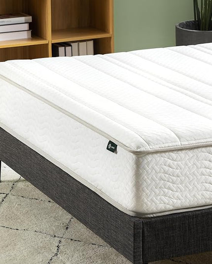 ZINUS 6 Inch Foam and Spring Hybrid Mattress [New Version], Full, Fiberglass free, Medium Firmness, Durable Support, Certified Safe Foams & Fabric, Mattress in A Box - LeafyLoom