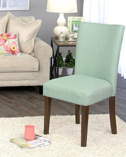 HomePop Parsons Classic Upholstered Accent Dining Chair, Single Pack, Teal - LeafyLoom