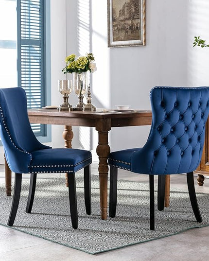 NicBex Haerin-SD-00118-LWJ Dining Chairs, 27.4"x20.4"x37.4", Blue - LeafyLoom