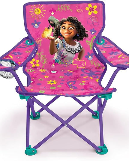 Disney's Encanto Kids Chair Foldable for Camping, Sports or Patio with Carry Bag, Toddlers 24M+ - LeafyLoom