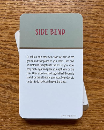 Chair Yoga Poses Cards for Kids: Movement Breaks or Brain Breaks in Classroom, Homeschool, Play Therapy, Calm Corner, or for Social Emotional Learning Activities and Test Taking Strategies - LeafyLoom