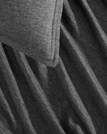 Calvin Klein - King Comforter Set, Luxuriously Soft Home Decor, Modern Cotton Melange Jersey Bedding (Gunmetal Grey Heather, King) - LeafyLoom