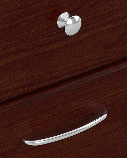 Bush Furniture Cabot L Shaped Computer Desk in Harvest Cherry | Corner Table with Drawers for Home Office - LeafyLoom