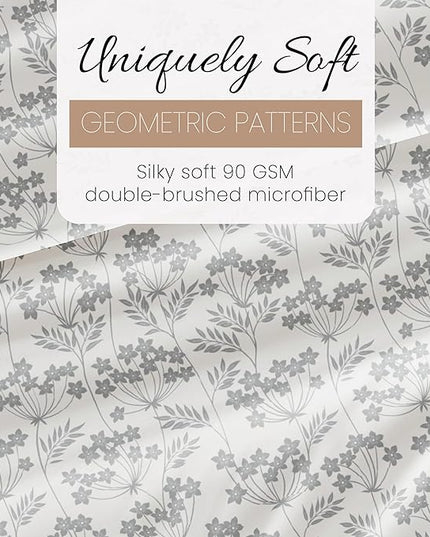 Linen Market 3 Piece Twin Bedding Sheet Set (Light Blue Floral) - Sleep Better Than Ever with These Ultra-Soft & Cooling Bed Sheets for Your Twin Size Bed - Deep Pocket Fits 16" Mattress - LeafyLoom