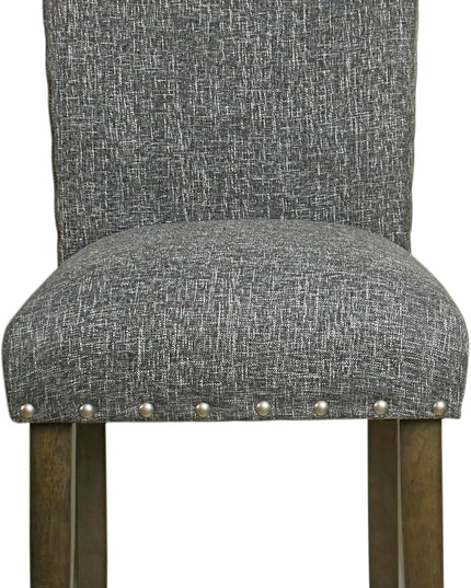 HomePop Classic Parsons Dining Chairs, Set of 2, Gray(Set of 2) - LeafyLoom
