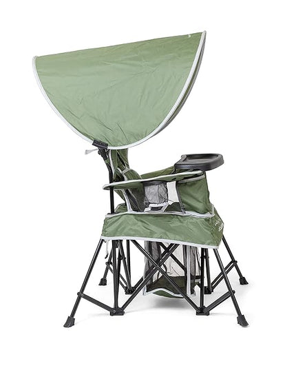 Baby Delight Go with Me Venture Portable Chair | Indoor and Outdoor | Sun Canopy | 3 Child Growth Stages | Moss Bud Green - LeafyLoom