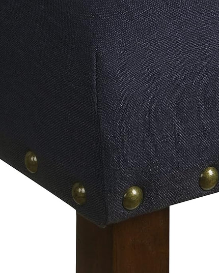 HomePop Classic Parsons Dining Chairs, Set of 2, Deep Navy - LeafyLoom
