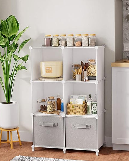 Bathroom Organizer Cube Storage Organizer Closet Storage Cube Shelf Storage Bookcase Bookshelf - LeafyLoom