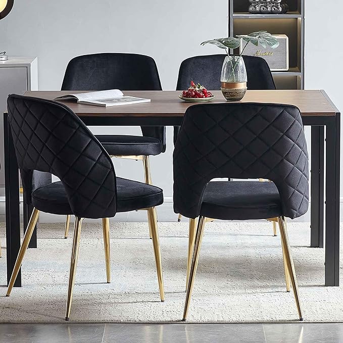 NicBex Haerin-SD-00328-LWJ Dining Chairs, 20.1"x24.2"x31.7", Black - LeafyLoom