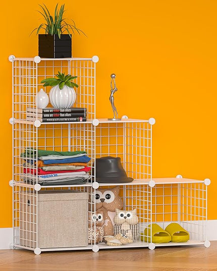 TUMUCUTE Closet Organizer,6-Cube Closet Organizers and Storage,Closet Cabinet Metal Shelf Rack Storage Shelves Bookshelf,Toy Organizers and Storage Bins - LeafyLoom