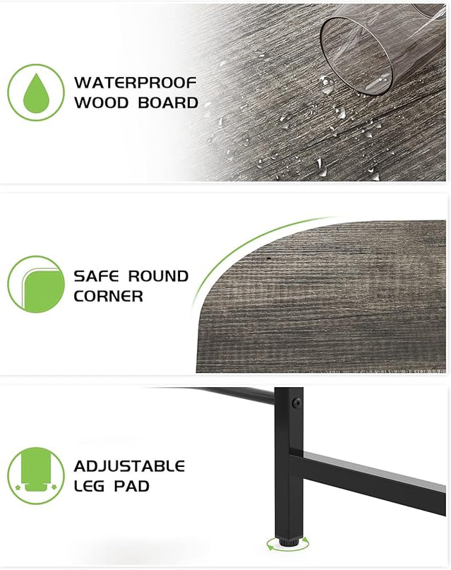 Teraves Reversible L Shaped Desk with Large Surface, 69 Inch Sturdy Corner Desk with Storage Shelves, Premium Office Computer Desk Workstation for Home Office Gaming - LeafyLoom