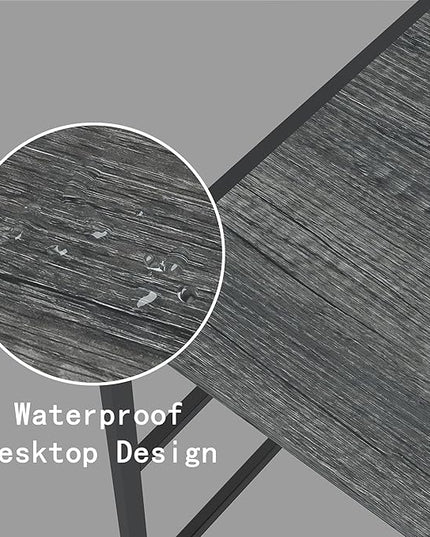 Folding Small Computer Desk, Foldable Space-Saving Home Office Table, Simple Study Writing Gaming Workstation for Small Space, No Assembly Needed, Oak - LeafyLoom