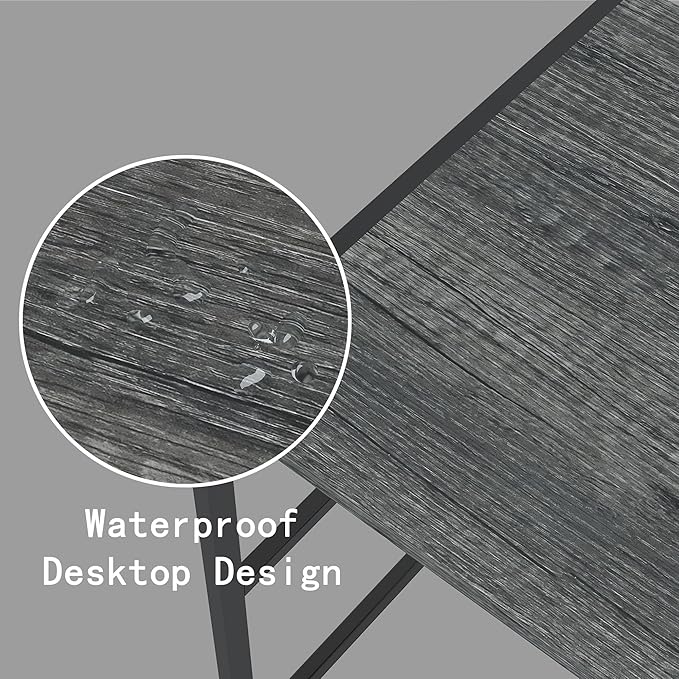 Folding Small Computer Desk, Foldable Space-Saving Home Office Table, Simple Study Writing Gaming Workstation for Small Space, No Assembly Needed, Oak - LeafyLoom