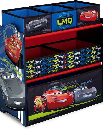 Delta Children Multi-Bin Toy Organizer, Disney/Pixar Cars - LeafyLoom