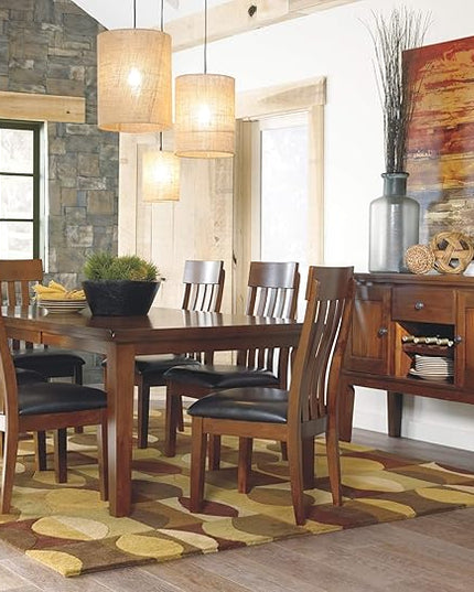 Signature Design by Ashley Ralene Rake Back 19" Dining Room Chair 2 Count, Medium Brown - LeafyLoom