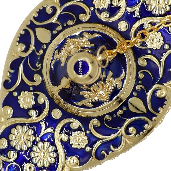 Classic Vintage Rare Legend Aladdin Magic Genie Costume Lamp Home Table Decoration & Gift, Royal Blue - LeafyLoom