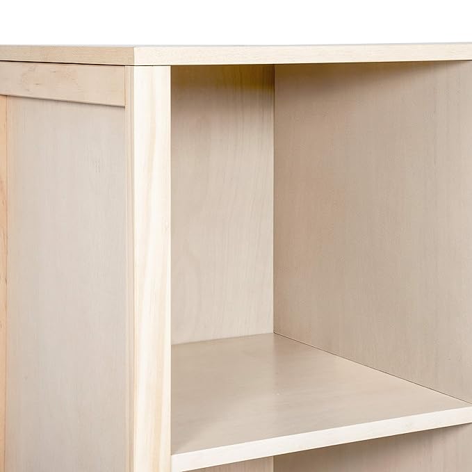Babyletto Hudson Cubby Bookcase in Washed Natural - LeafyLoom