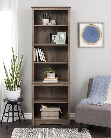 Prepac Prepac Home Office Tall 6-Shelf Bookcase - LeafyLoom