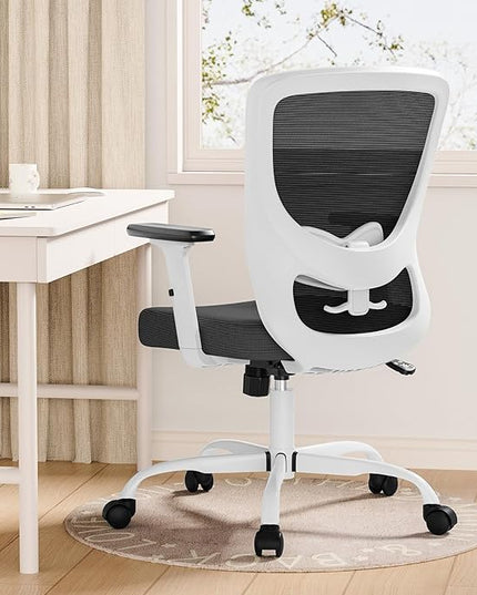 Office Chair, Ergonomic Desk Chair with Adjustable High Back, Breathable Mesh Computer Chair with Adjustable Armrests, Rolling Swivel Comfy Task Chairs, Executive Chair for Home Office - LeafyLoom