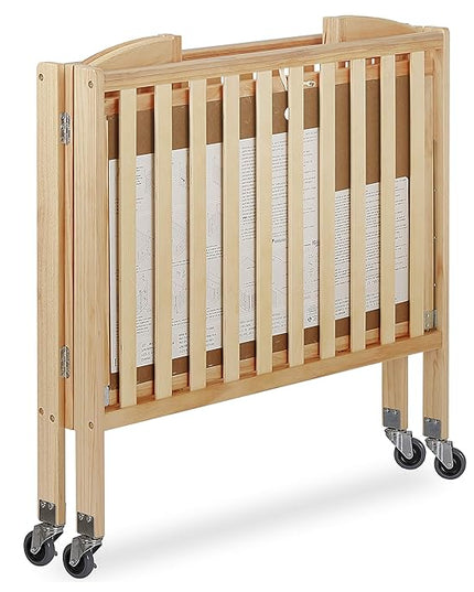 3-in-1 Folding Portable Crib, Natural, Large - LeafyLoom