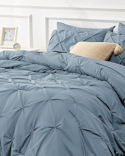 Bedsure Full Size Comforter Sets - Bedding Sets Full 7 Pieces, Bed in a Bag Bed Sets with Comforter, Sheets, Pillowcases & Shams, Adult & Kids Bedding - LeafyLoom