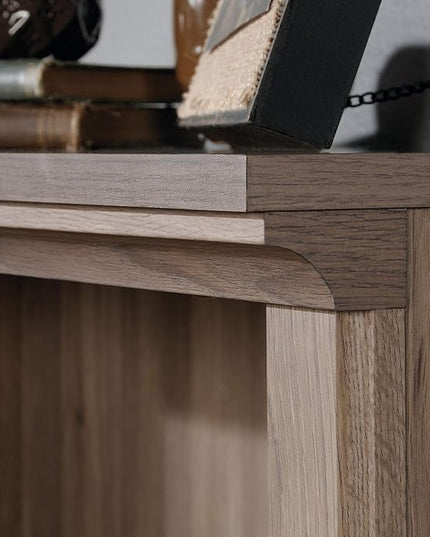 Sauder Miscellaneous Storage 3-Shelf Bookcase/ Book shelf, Salt Oak finish - LeafyLoom