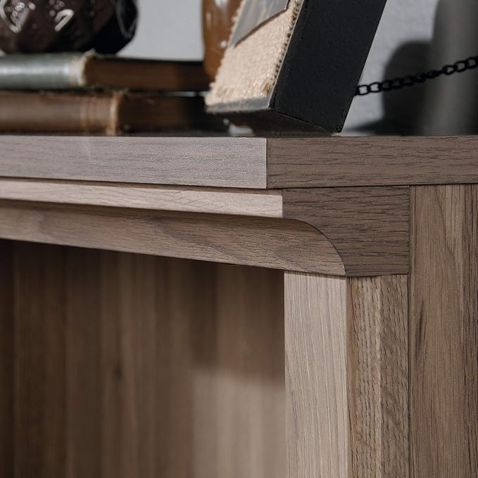 Sauder Miscellaneous Storage 3-Shelf Bookcase/ Book shelf, Salt Oak finish - LeafyLoom