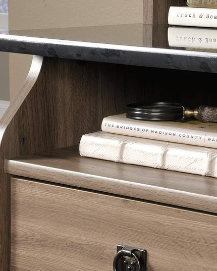 Sauder Graham Hill Desk, Salt Oak finish - LeafyLoom